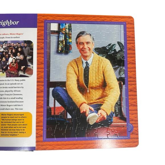Mister Rogers Neighborhood Pieces of Wisdom (9) 96 Piece Jisaw Puzzle Book - Picture 6 of 8
